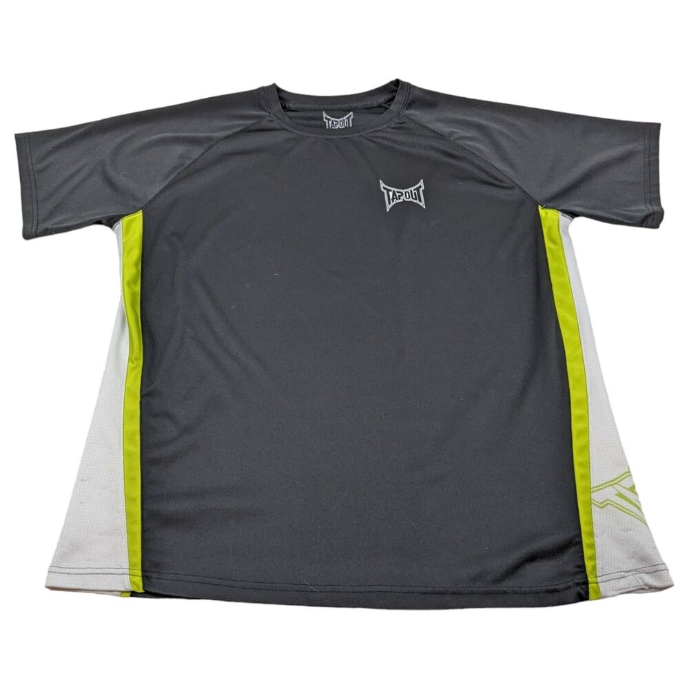 Y2K‎ TapOut UFC MMA Gym Tee Vintage Fightwear Performance